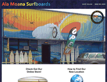 Tablet Screenshot of alamoanasurfboards.com